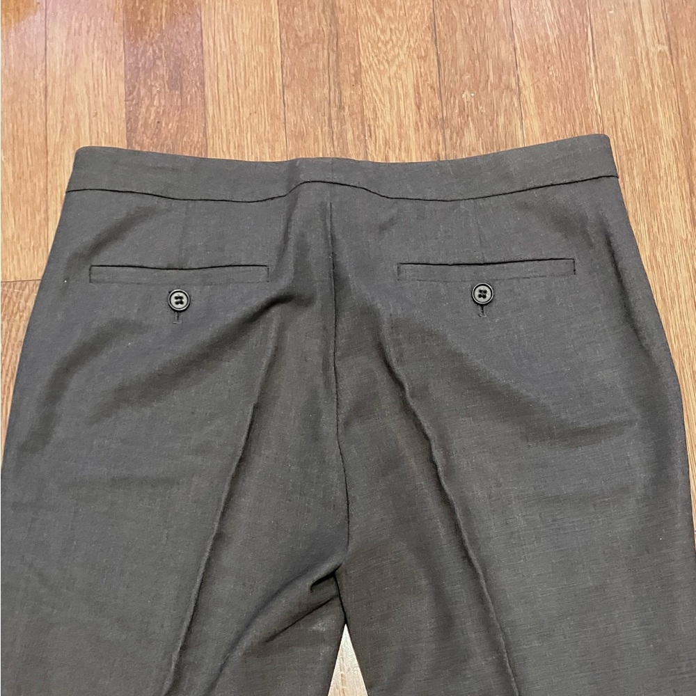 Theory Charcoal Gray pants sz 4/low rise-15” waist 34” inseam - Picture 10 of 13